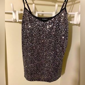 Silver Sequin Tank